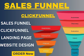 build a high converting sales funnel  and landing pages that drives revenue