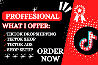 fix tik tok shop set up tik tok dropshipping shop marketing manage tik tok ads