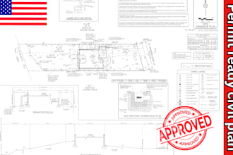 civil engineering permit ready drawing, drainage, site, grading, stormwater plan