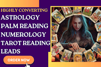 generate astrology tarot reading leads palmistry numerology leads