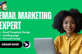 design mailchimp email newsletter template, email automation mailchimp campaigns