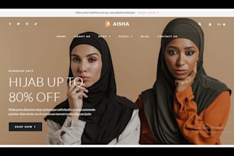 build a profitable abaya shopify store islamic wear hijab clothing abaya website