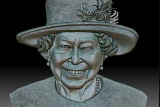 sculpt 3d coin model, cnc design, 3d bas relief, 3d medallion for 3d printing