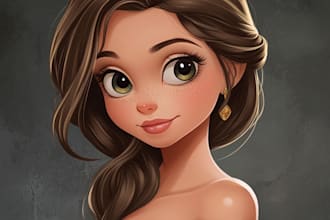 make a disney couple portrait