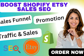 increase shopify etsy sales store pinterest shop rank traffic marketing seo