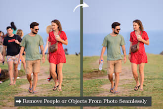 photoshop add remove object, person, people from photo and edit pictures