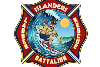 design awesome firefighter logo