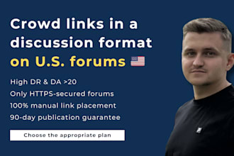 build high quality manual US crowd links in relevant forum discussions
