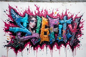 design wall art, decal, mural, graffiti for your business
