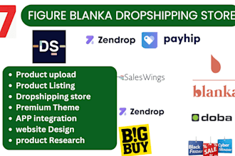 do shopify dropshipping store via salehoo blanka zendrop  importify graffati