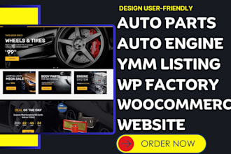 design auto part website auto part store automotive auto parts website
