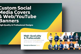 design faceboo, linkedin, twitter headers, covers, social media and web banner