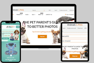 build profitable pet supplies shopify store dog food website dropshipping store