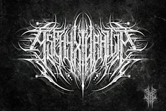 create technical death metal logo for you brand or band