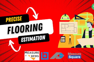 do flooring estimates using rfms measure, measure square, blue beam
