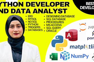 do task of python pandas numpy matplotlib jupyter opencv ai