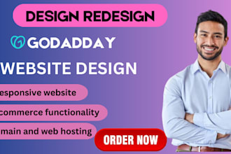 design godaddy wix ionos squarespace webshop  woocommerce hostinger website