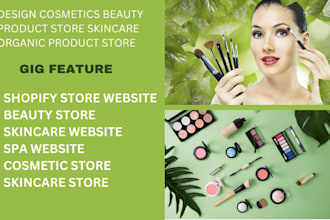 design beauty website, cosmetic website, salon website, spa website