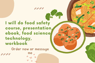 do food safety course, presentation, ebook, food science technology, workbook