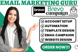 setup custom editable brevo email template design bravo newsletter marketing va