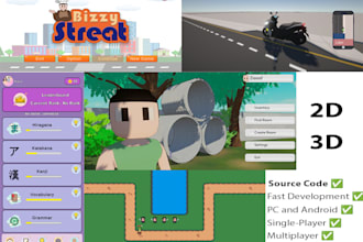 do game dev 3d or 2d, on unity, single player or multiplayer