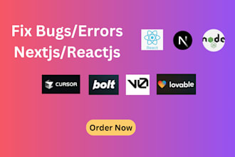 fix bugs errors in bolt new lovable v0 cursor ai reactjs nextjs supabase