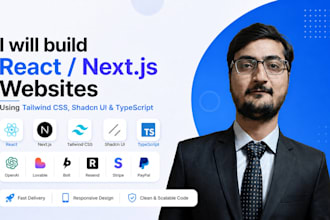 convert figma to react js next js website using shadcn tailwind CSS