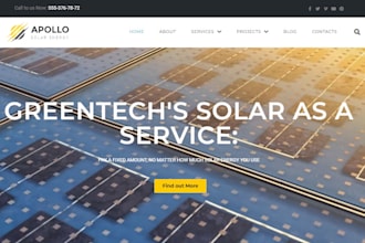 design solar website construction electrician solar landing page roofing website