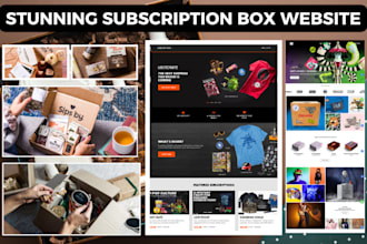 design stunning subscription box website subscription website subscription store