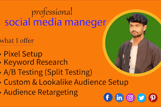 set up and manage facebook ads campaign for your business