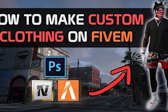 make custom fivem ped, clothes, weapon, cars, custom ped, fivem eup, clothes