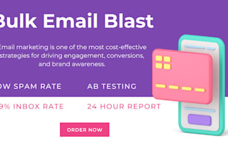 send out bulk email marketing to your audience and 99 inbox rate sms marketing