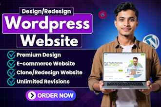 bulid a professional wordpress website design and website development