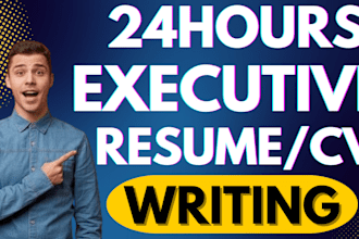 write an executive resume writing, cover letter and optimize linkedin