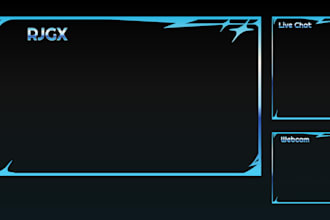 logo development, unanimated overlays for streaming