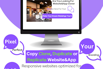 create or clone website, copy clone website, duplicate, design, redesign website