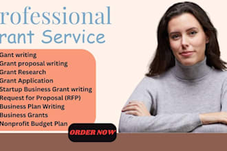 do  grant research, grant proposal writing, grant application and business plan