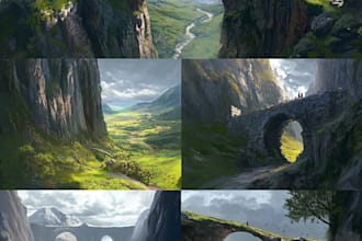 do create environment concept art and illustration