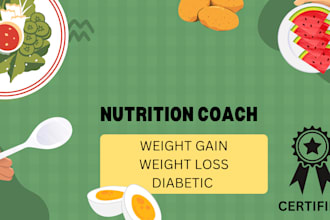 make personalized diet and workout plan for you