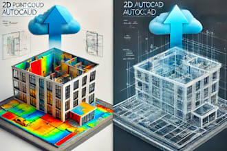 convert point cloud into precise 2d cad drawings