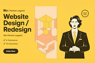 be your wix expert, wix developer to design or redesign wix website online store