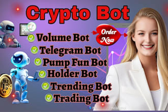 be blockchain developer for spl 2025 tax token reward and tg trading volume bot