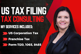 file form 1120, 1065, 8485, franchise tax for your US corporation, llc