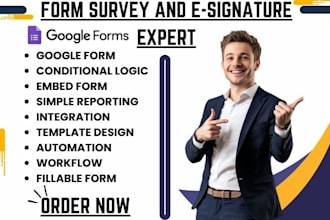 setup conditional logic embed form simple reporting integration on google from