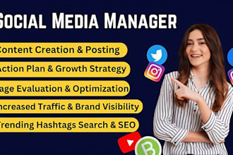 be linkedin marketing instagram facebook social media manager content creator
