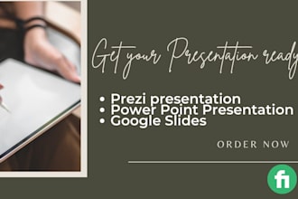design prezi, powerpoint, canva presentation or google slides urgently