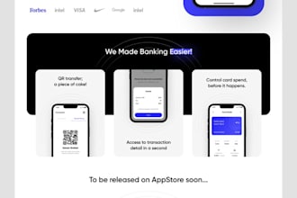 create a landing page website for your business