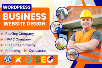 build roofing, hvac, cleaning, plumbing, contractor, or construction website