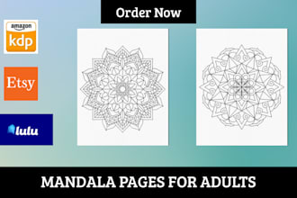 design mandala coloring pages for adults