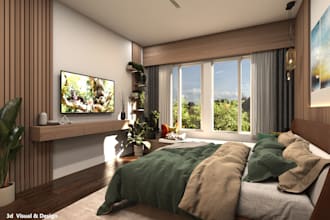 luxury 3d interior visualization with realistic light